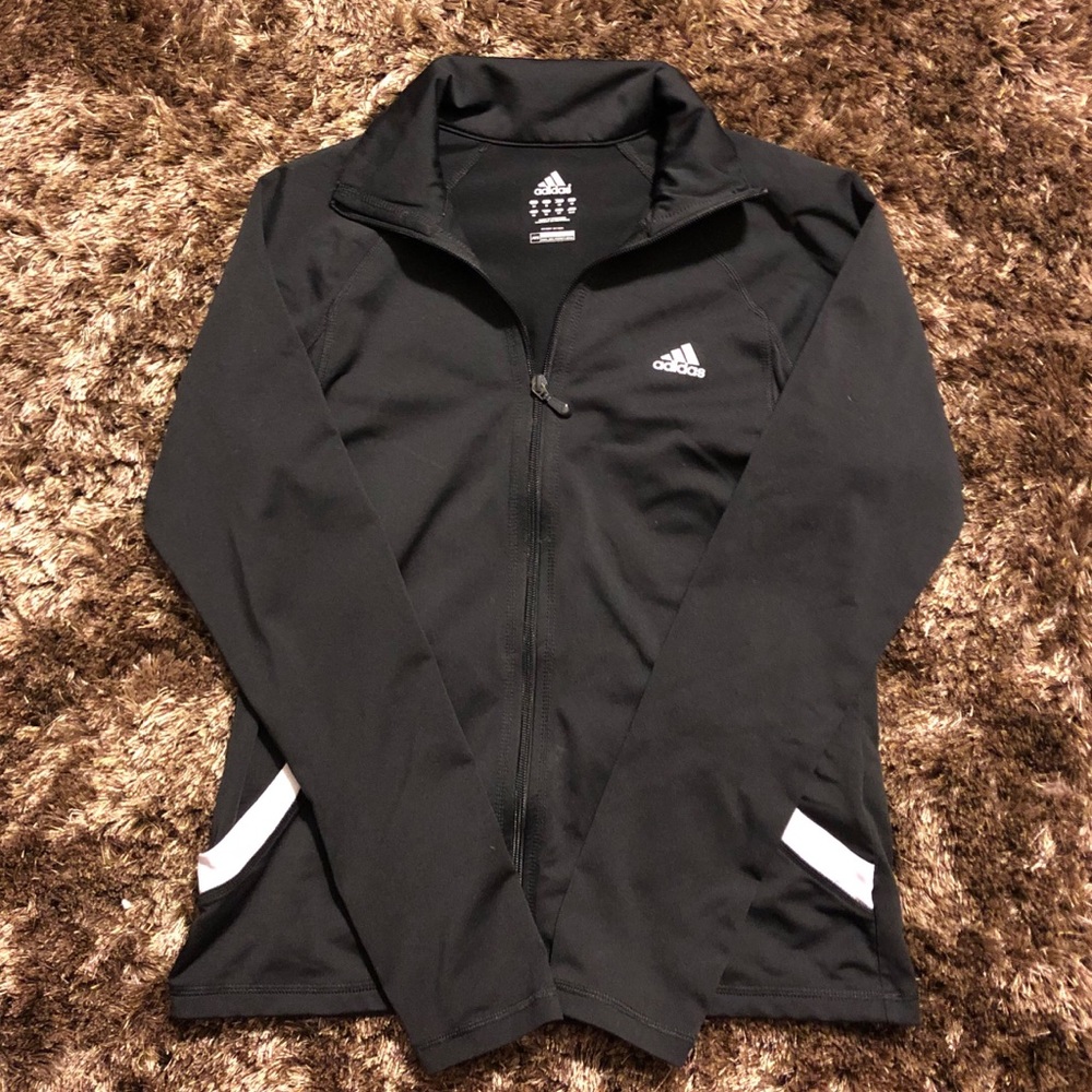 Black adidas zip up jacket